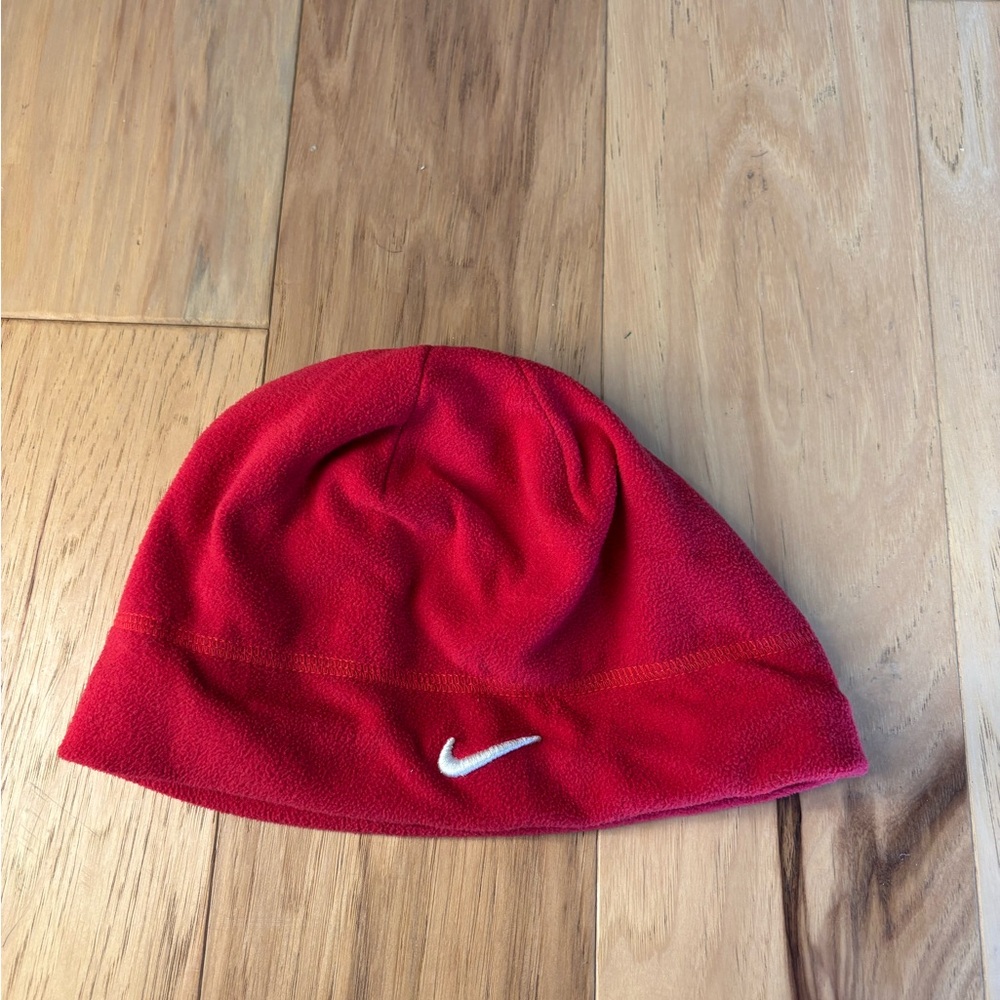 Nike Red Fleece Beanie